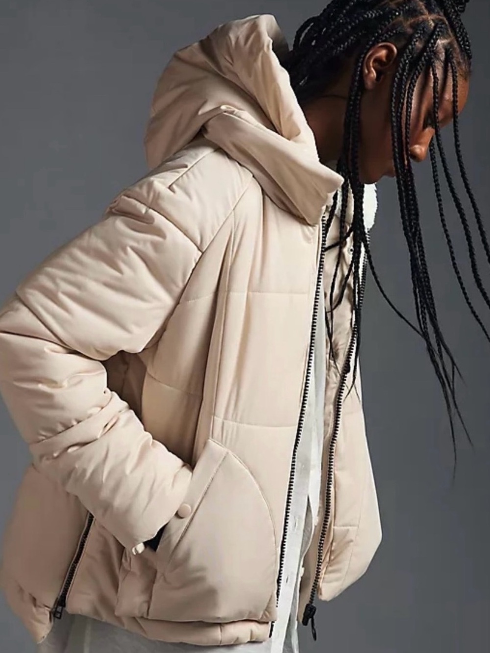 Avec Les Filles Thermalpuff Hooded Utility Jacket ~ Size Medium